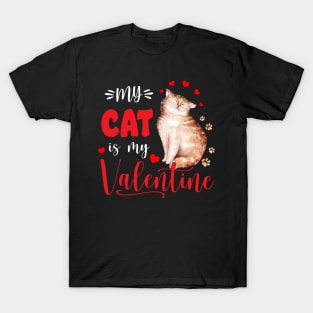 My cat is my Valentine T-Shirt